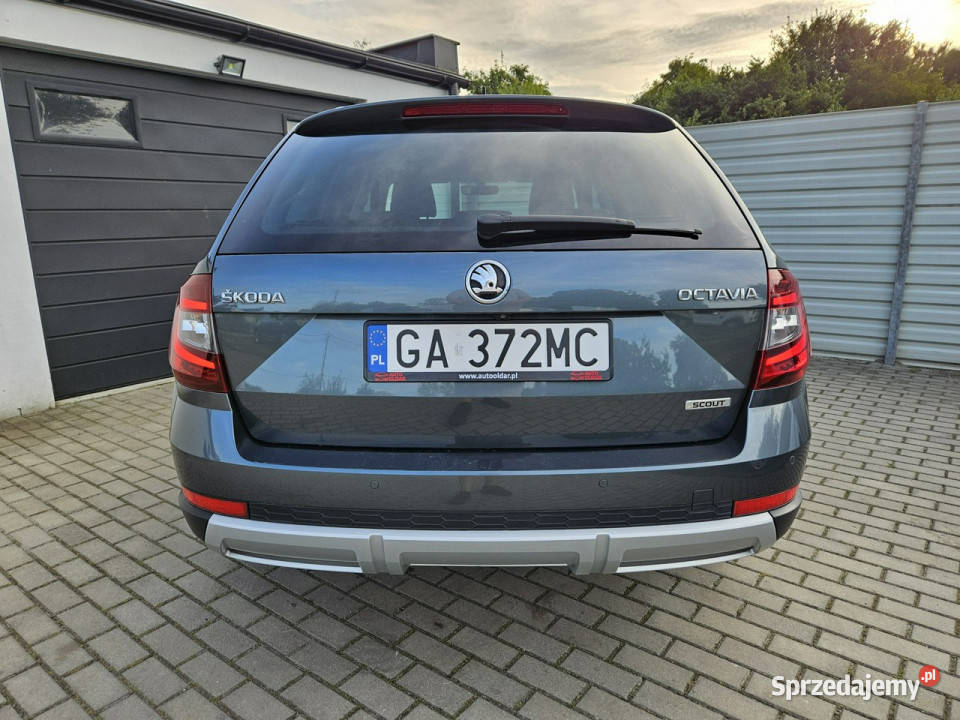 koda Octavia SCOUT 20 TDI 184 4x4 LED wyposażony Gdynia