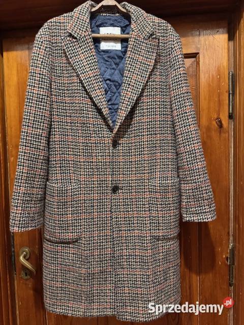 Płaszcz Zara Man męski S w kratkę pepitko na Częstochowa