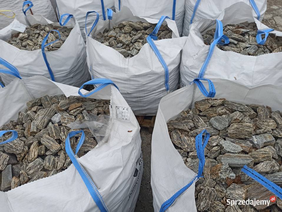 Kora Kamienna Kamień do gabionu Granitowy Biała