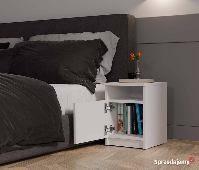 Szafka nocna GALAX 30 1D BIAŁY 30cm