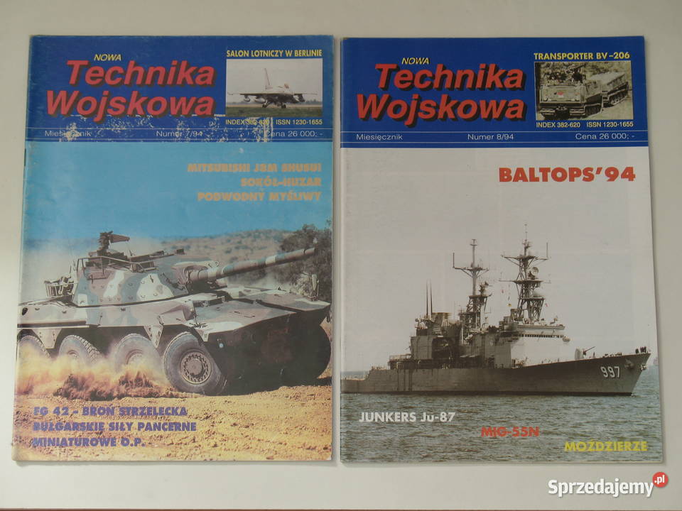 Technika Wojskowa numery 13 i 711 rocznik 1994 5 Kraków