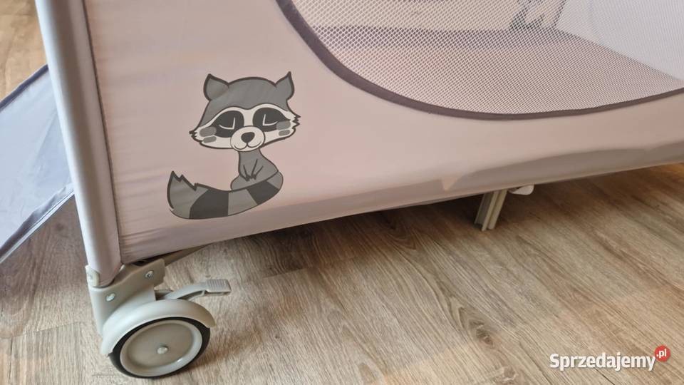 Babyono Łóżeczko turystyczne Basic Szare 2 Poznań