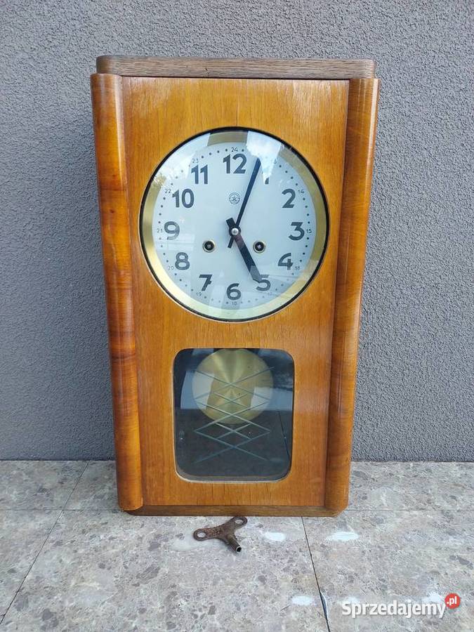 156 Stary zegar ścienny Metron 1960r PRL sprawny pomorskie Tczew