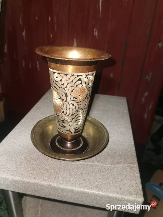 Mosiężne naczynia dekoracyjne Nowy Tomyśl
