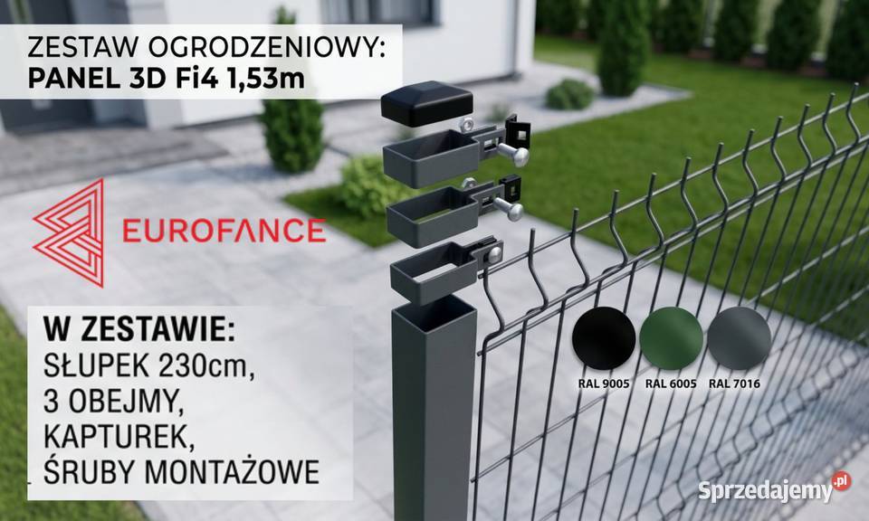 Ogrodzenie Palisadowe Grzebieniowe panelowe Dom i Ogród Maków Mazowiecki