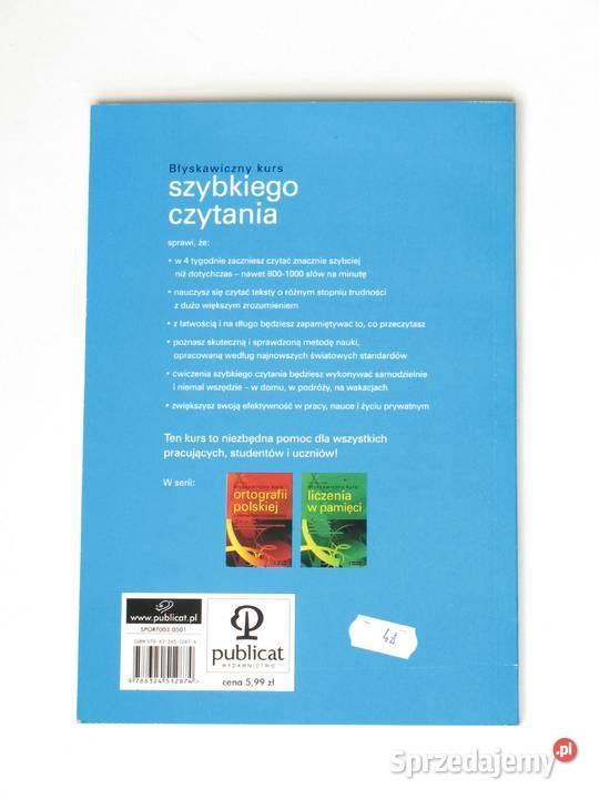 Błyskawiczny kurs szybkiego czytania Jadwiga Książki i Podręczniki