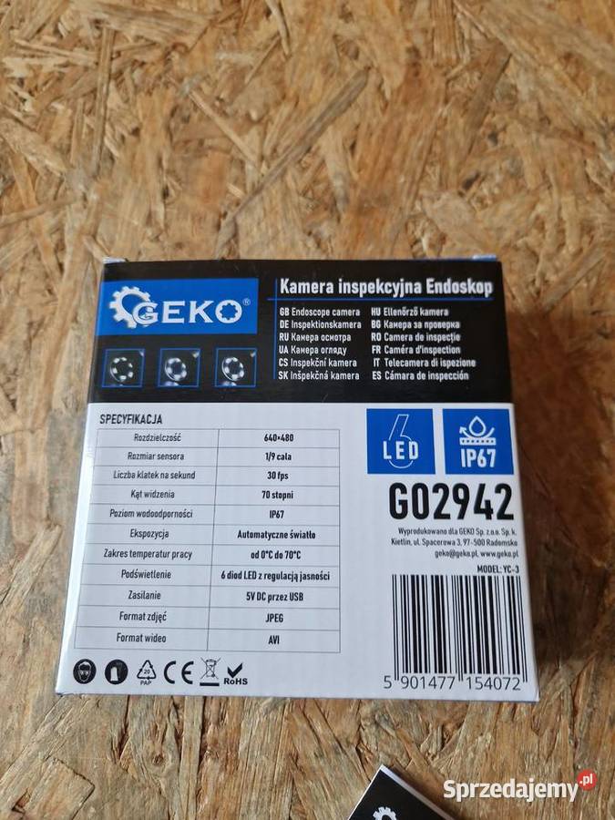 Kamera inspekcyjna endoskop GEKO G02942 Głogowa
