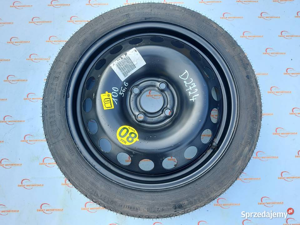 OPEL ASTRA H koło dojazdowe 1157016 92M 4x100 Opony i felgi Kielce sprzedam
