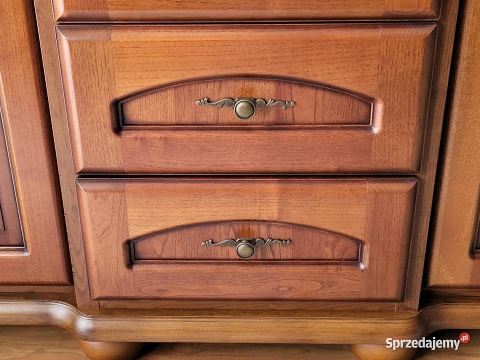 BRW BAWARIA duża witryna i narożnik orzech Gdańsk