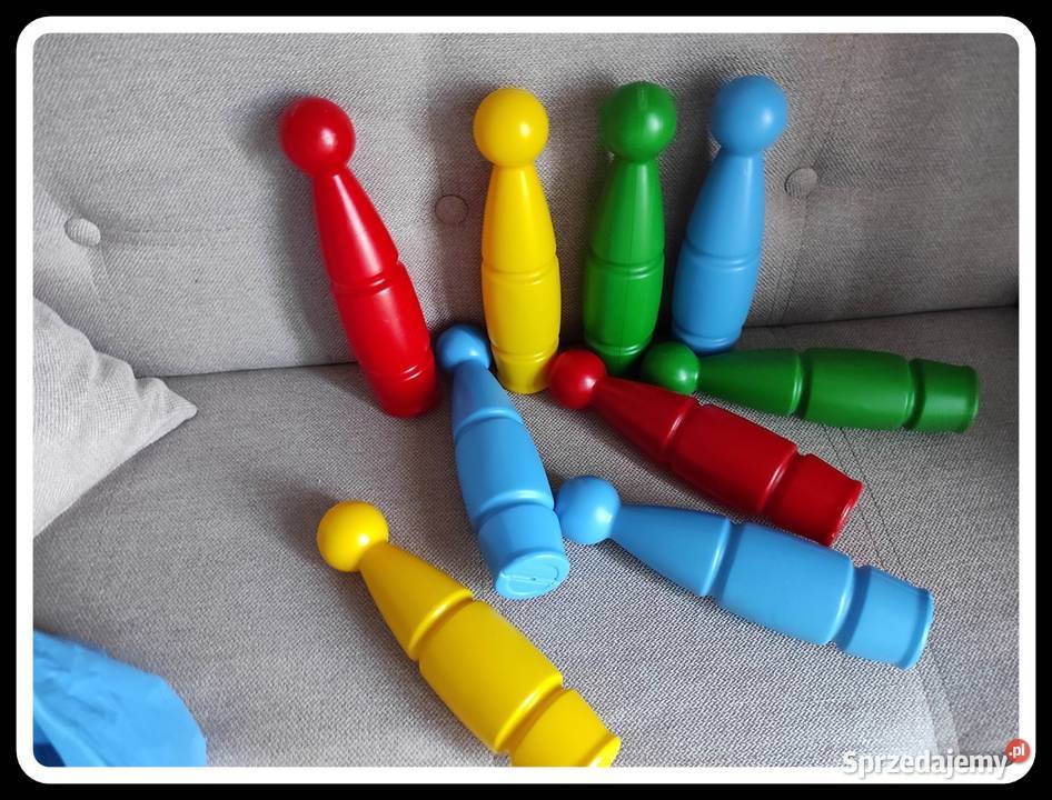 Kolorowe kręgle zabawka dzieci 9 sztuk 25 Pozostałe Płock sprzedam