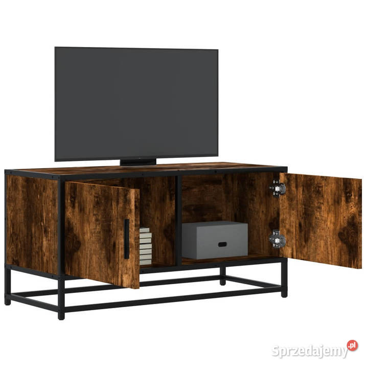Szafka pod telewizor przydymiony dąb 80x345x40 mazowieckie Warszawa