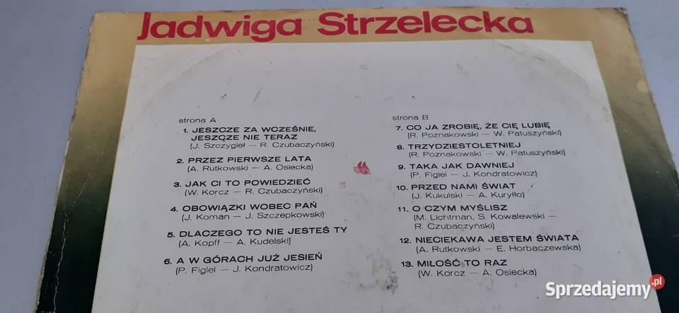 Jadwiga Strzelecka Co ja zrobię że cię lubię