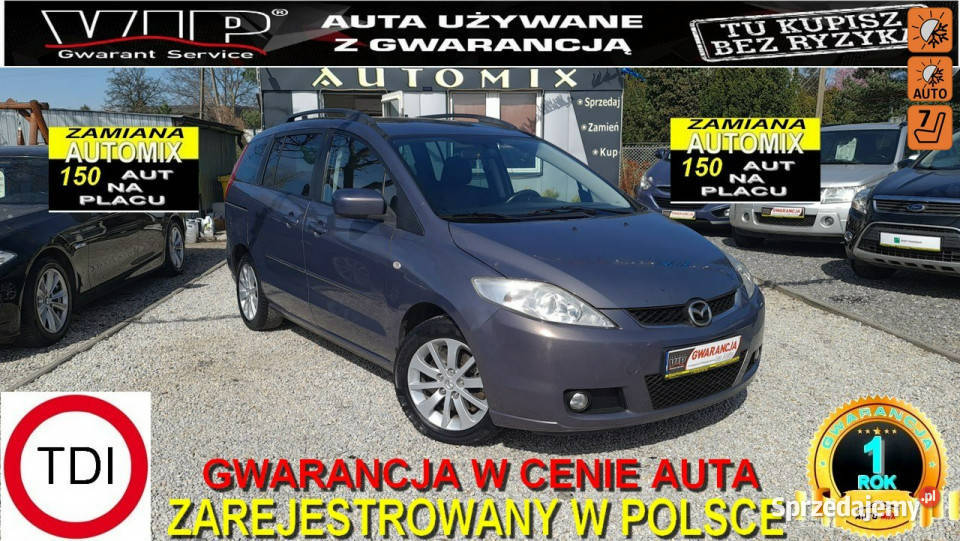 Mazda 5 SPRZEDANY 20 DIESEL 7Os Zadbana Możliwa sprzedam