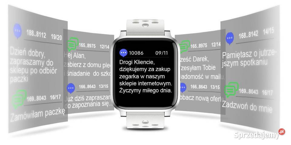 Zegarek damski smartwatch Rubicon RNCE58 biały Zegarki podlaskie