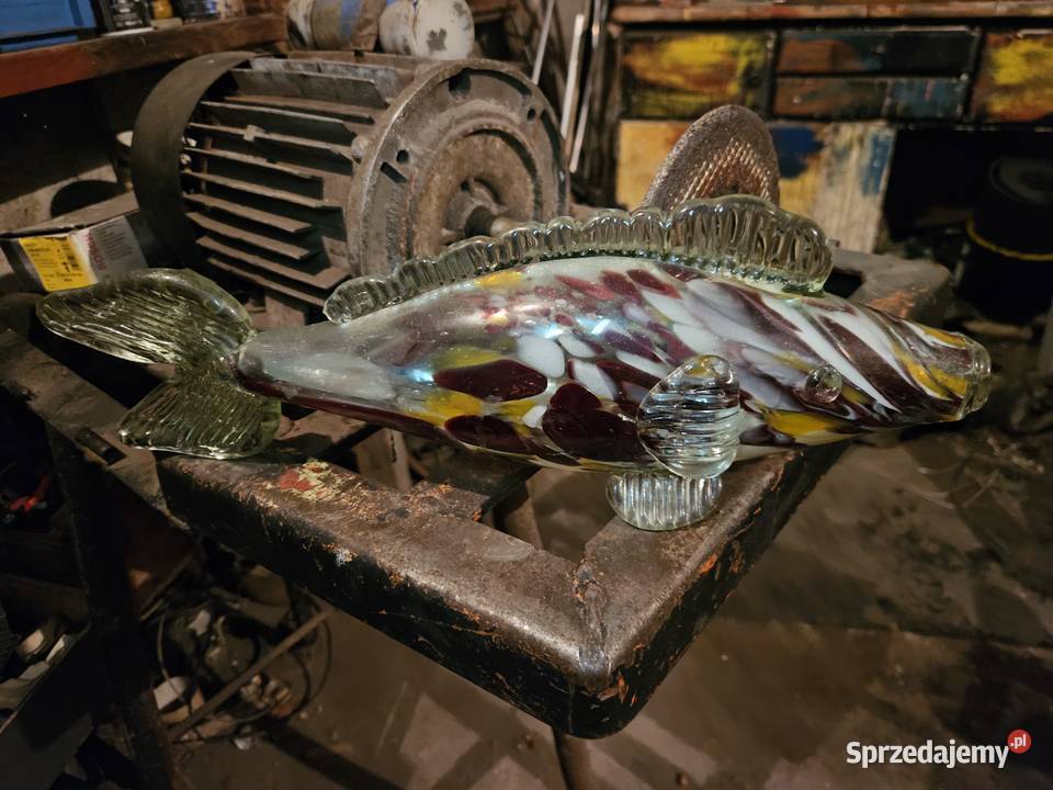 Szklana Ryba Rybka PRL Pozostałe wielkopolskie Kłodawa
