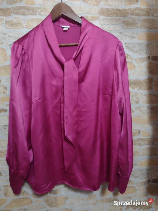 44XXL RIVER ISLANDWytworna bluzka z cyrkoniami różowy Bluzki i koszule Kraków sprzedam