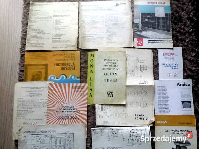 Instrukcje obsługi i schematy z PRL Zakopane