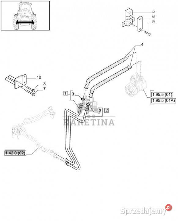 Holland T6010 Wąź giętki 953mm id x 540mm l sae Pozostałe Jastrzębniki