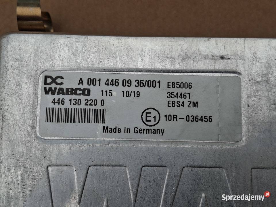 MERCEDES ATEGO ACTROS MP4 STEROWNIK EBS4 EBS Motoryzacja