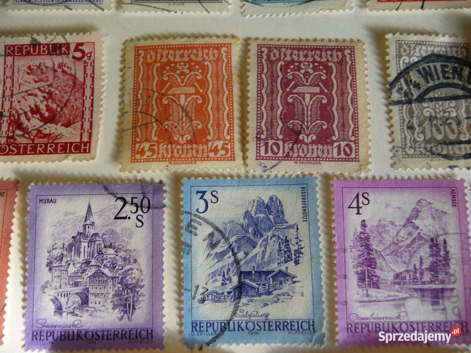Zestaw starych znaczków AUSTRIA Bukowno