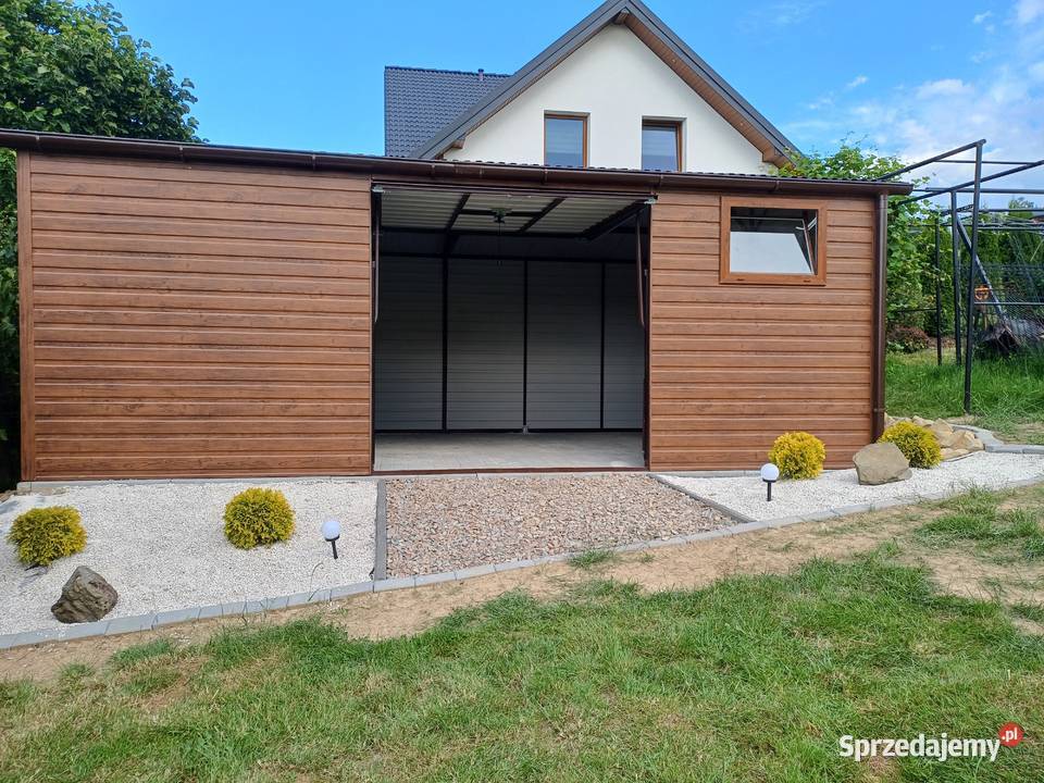 Mały Garaż Blaszany Blaszak Drewnopodobny Kędzierzyn-Koźle