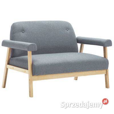 vidaXL Sofa 2osobowa tapicerowana tkaniną