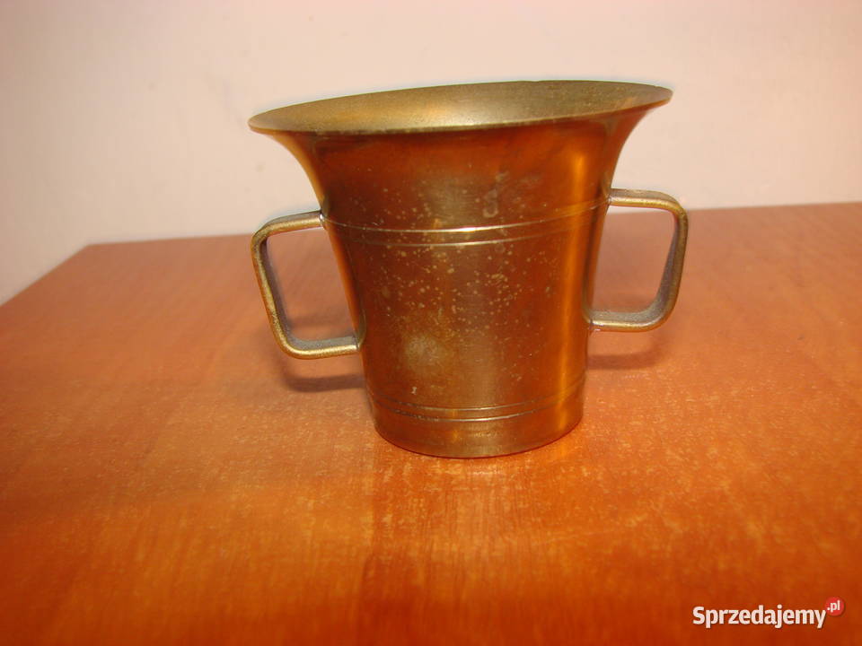 mały mosiężny moździerz pamiątka z Klimpfjal pomorskie Pruszcz Gdański