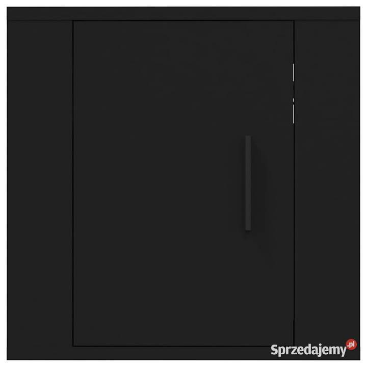 Wiszące szafki telewizyjne 2 czarne 40x345x40