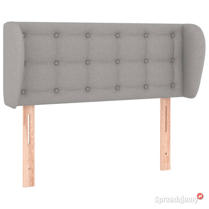 Zagłówek uszak jasnoszary 93x23x7888 tkanina Warszawa