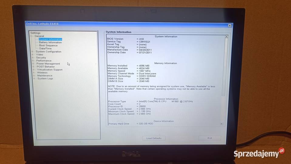 Laptop DELL Latitude E6410 Poznań