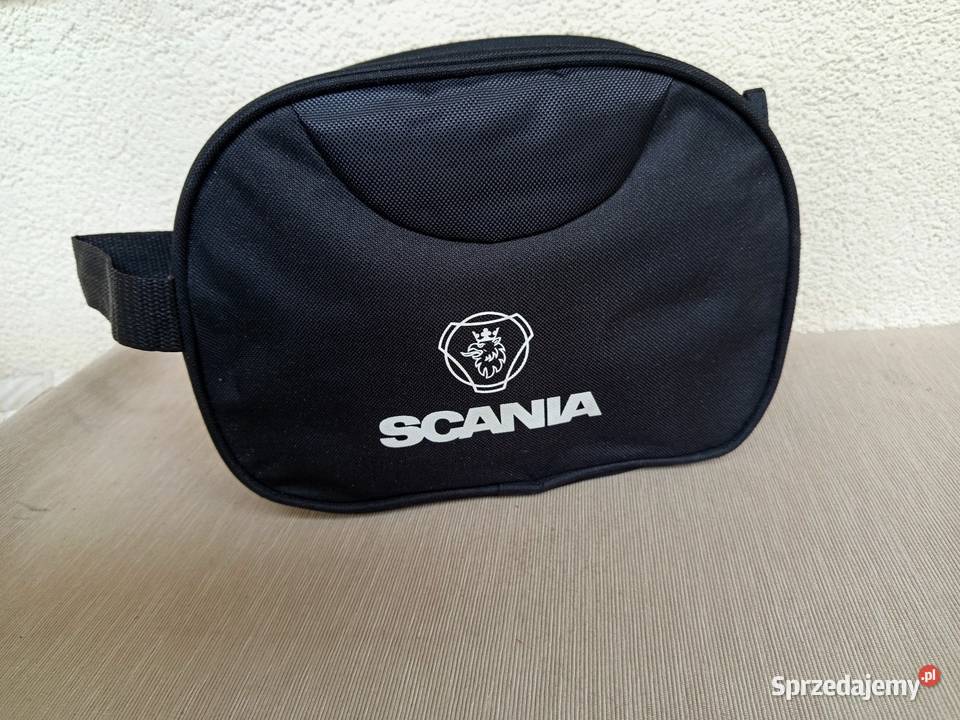 Praktyczna elegancka saszetka kosmetyczka z logo Warszawa