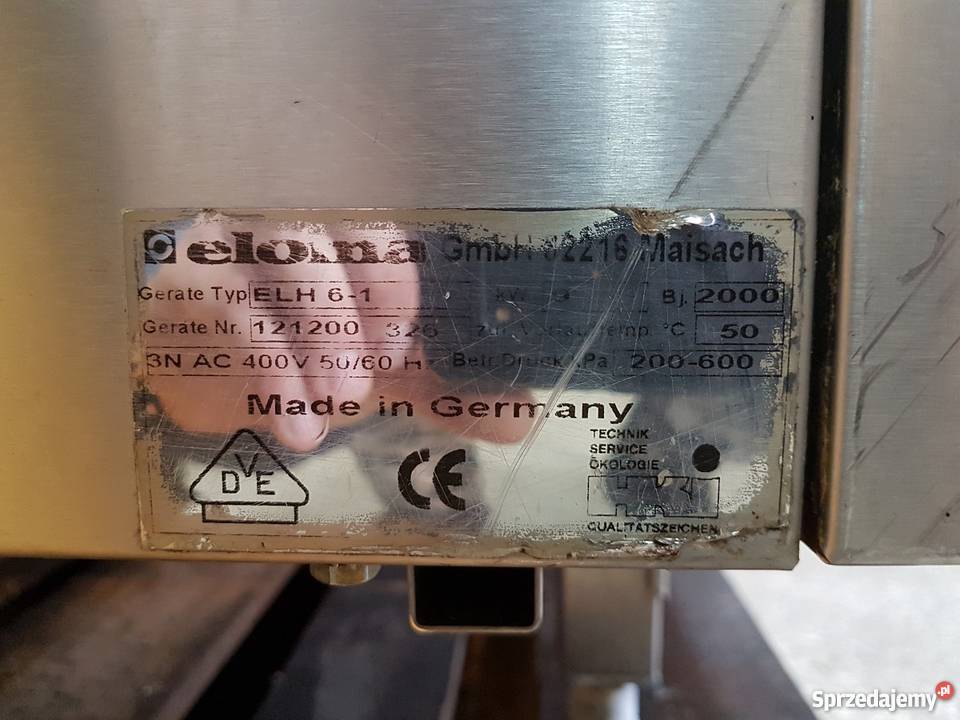 Piec konwekcyjny ELOMA ELH 16 bez doparowania Krotoszyn