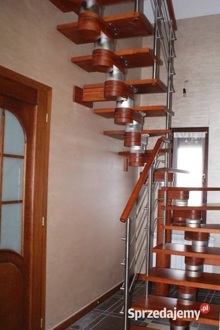 Schody drewniane DUDA model Moreno 180 vertical wielkopolskie Kościan sprzedam