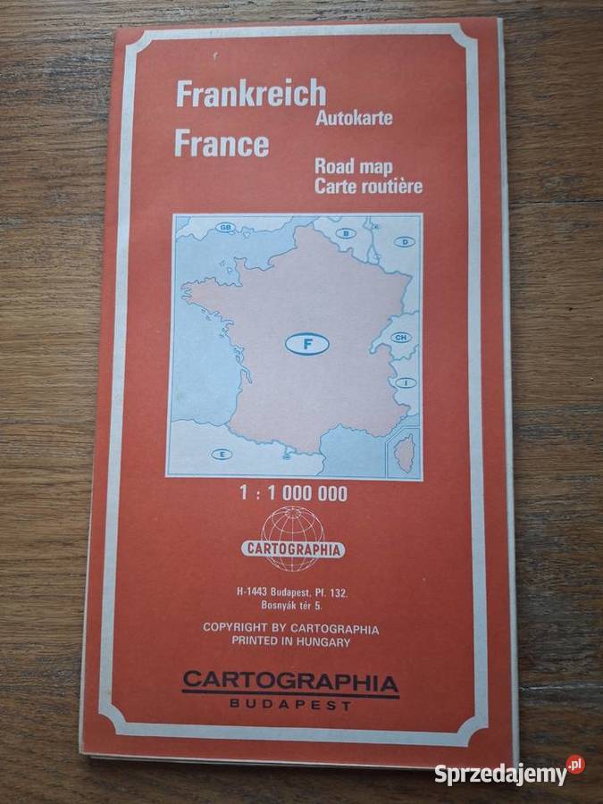 Frankreich Autokarte 11 000 000 Książki i Podręczniki Kraków
