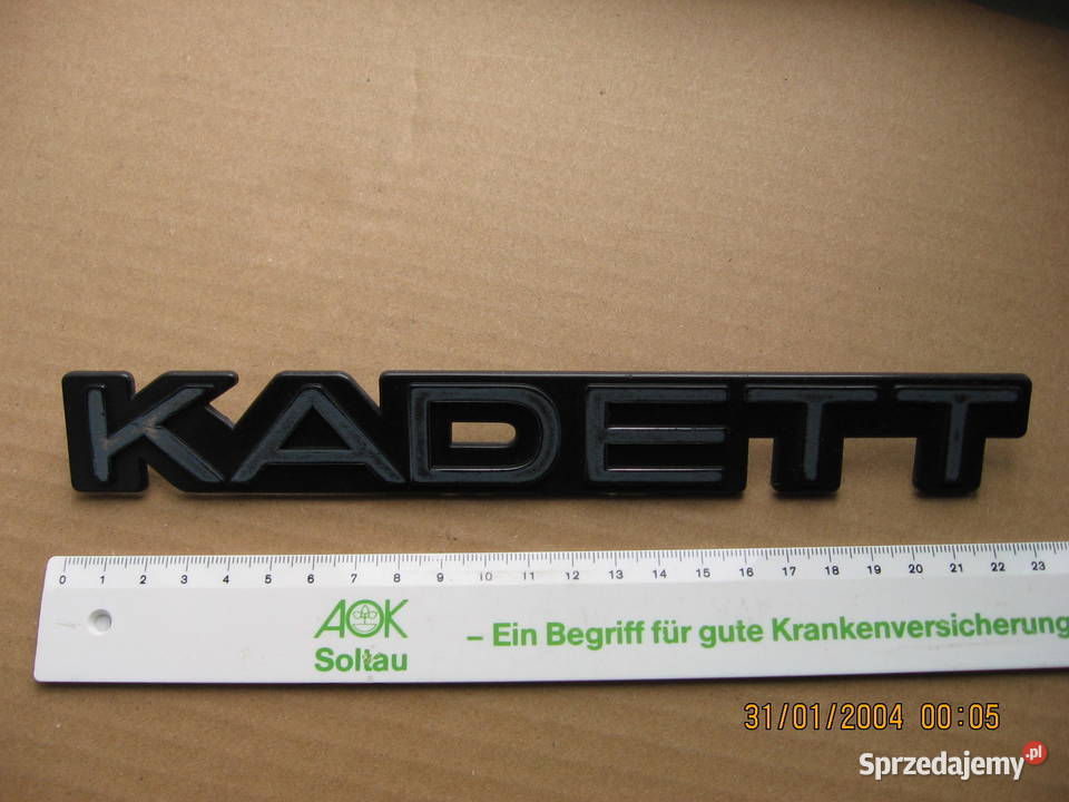 Opel KADETT stary napis emplemat auto GM klasyk Przemyśl