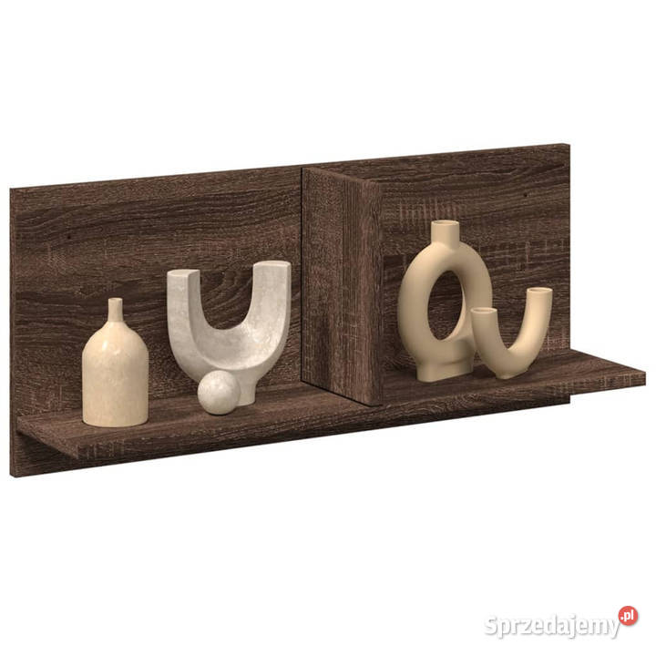Półka ścienna 70x165x30 brązowy dąb WM854856