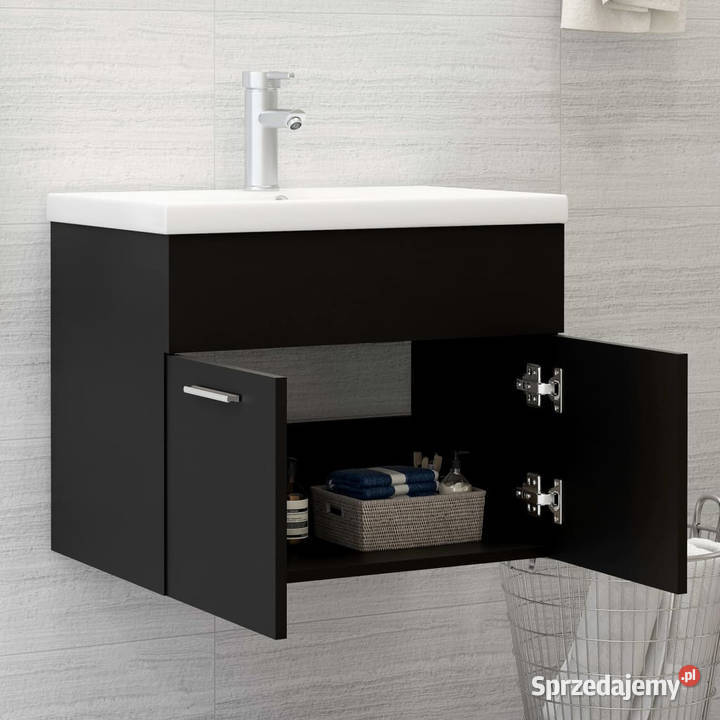 Szafka pod umywalkę czarna 60x385x46 WM804648 mazowieckie Warszawa