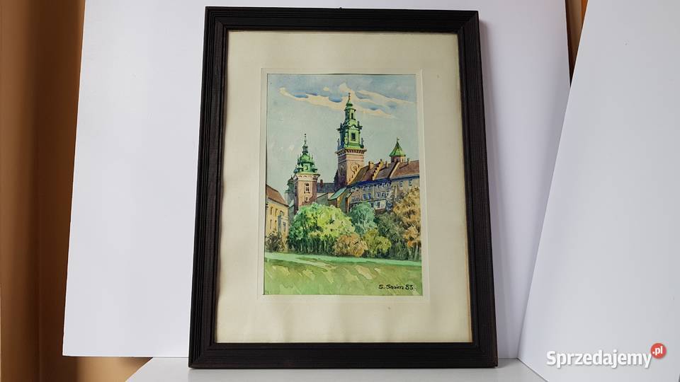 Akwarela WAWEL z 1983 roku autor Sylweriusz Dąbrowa Górnicza