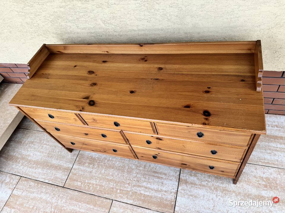 Komoda drewniana szuflady Ikea leksvik szafa Garwolin
