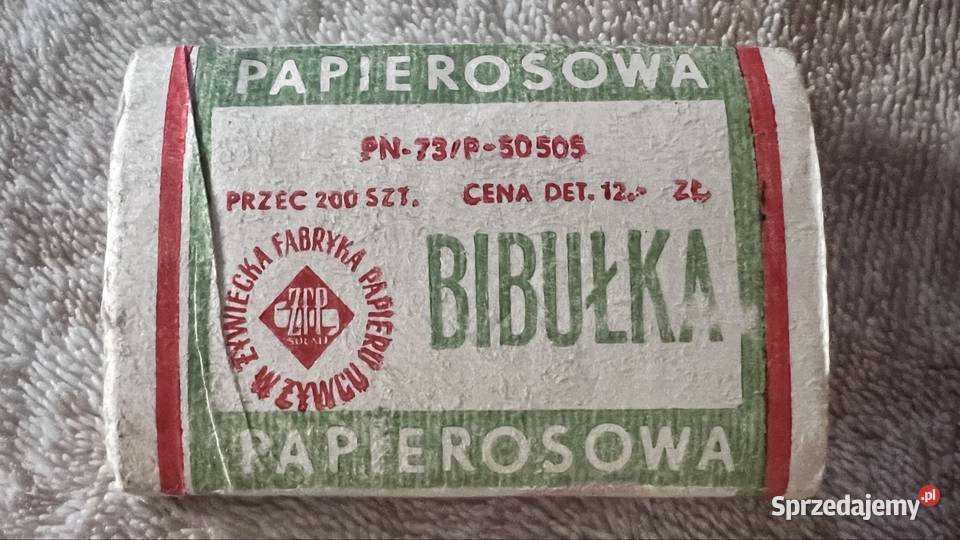 Bibułka Papierosowa PRL Żywiecka Fabryka Papieru Rzeszów