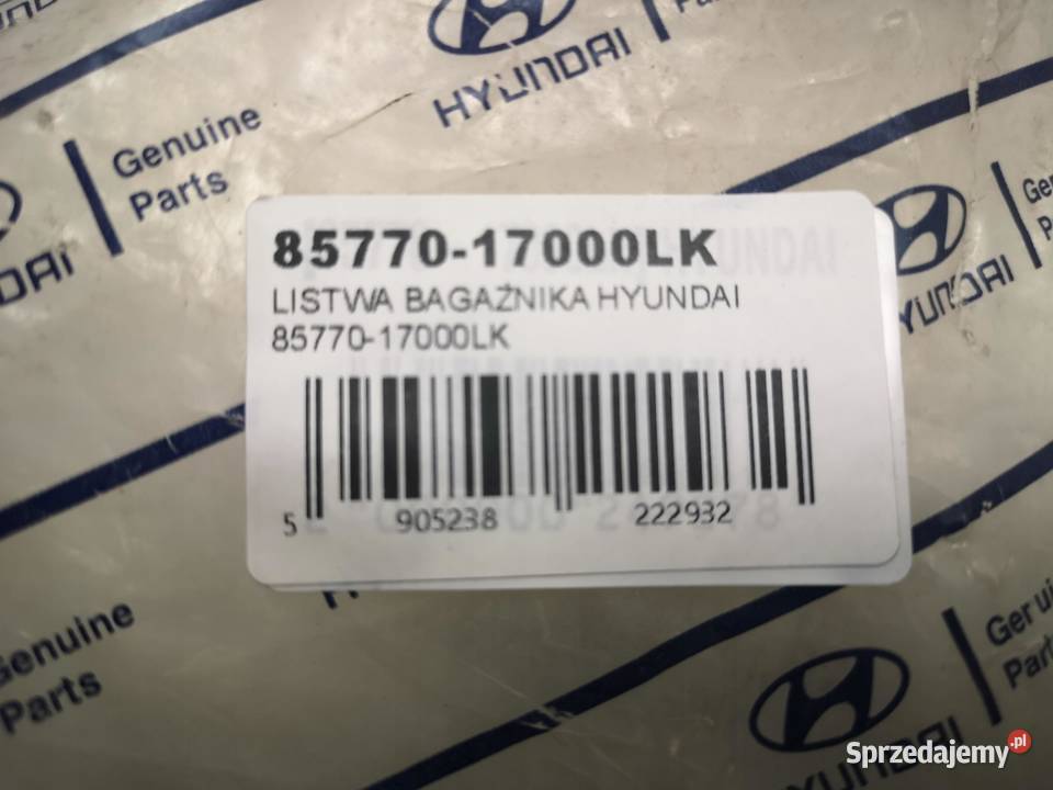LISTWA BAGAŻNIKA HYUNDAI MATRIX 16 20022008 NOWA