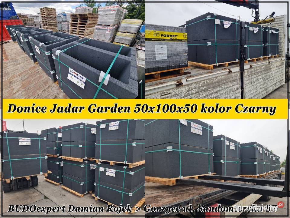 Zestaw 4 sztuk donic Jadar Garden 50x100 kolor Czarny RABAT