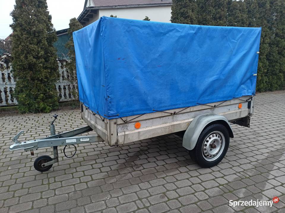 Przyczepa lekka STEMA DMC 700 plandeka dokumenty Kolno sprzedam