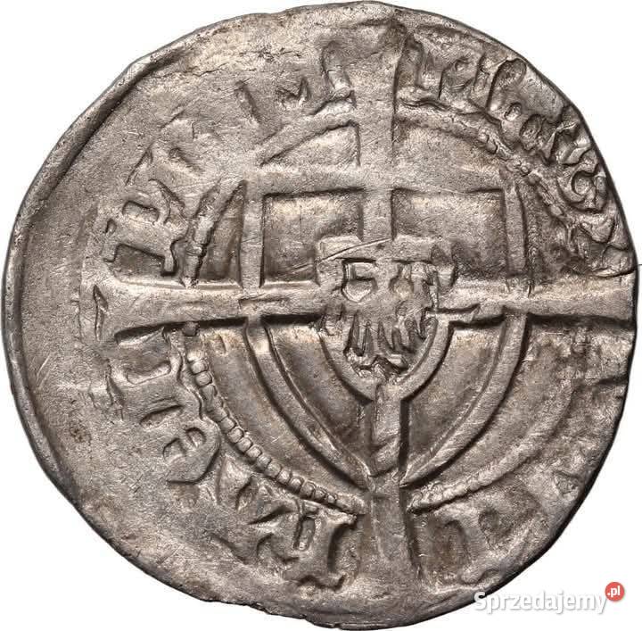 Szeląg krzyżacki Michał Kuchmeister 14141422 Nisko