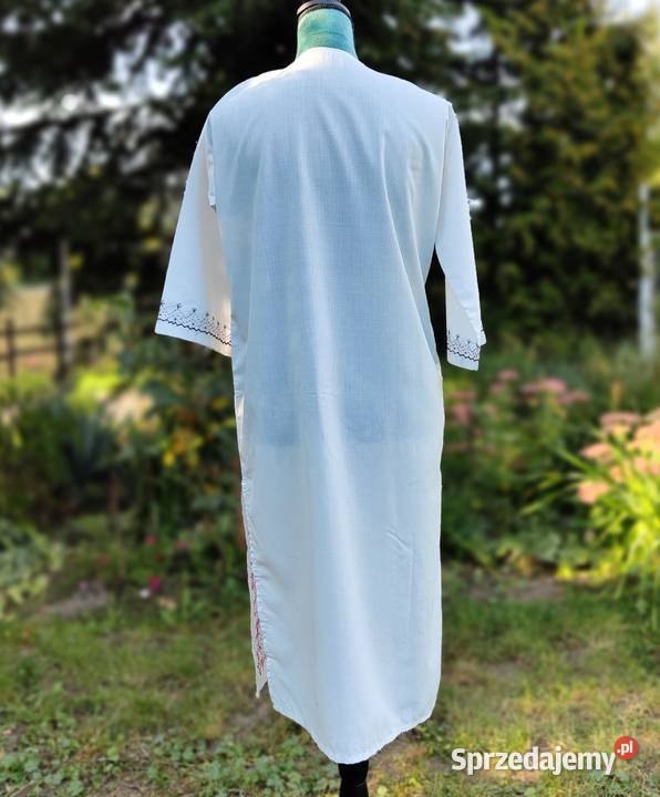 Nowa tunika biała M 38 L 40 folk etno boho Szczecin