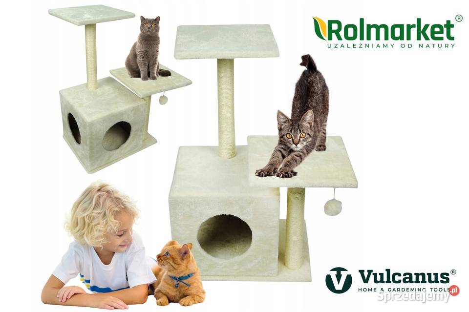 Drapak słupek kota Beżowy legowisko wieża mazowieckie Cieśle sprzedam