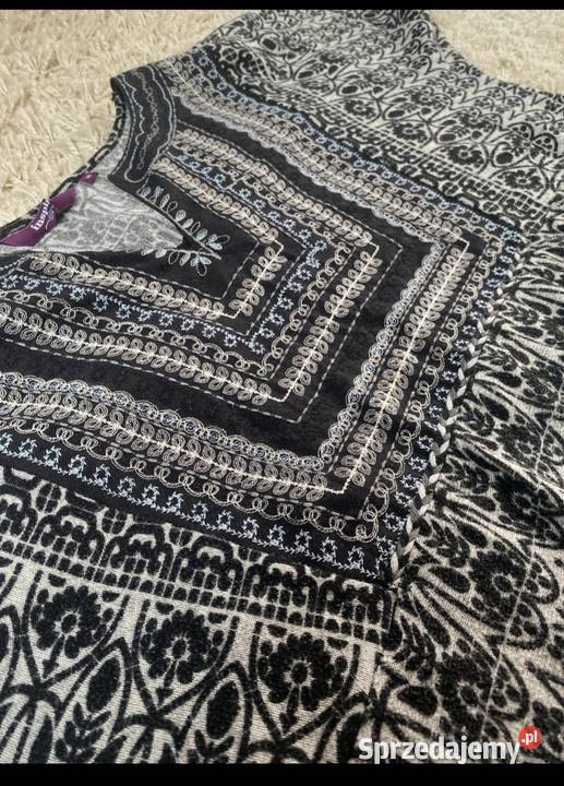 Tunika indyjska size plus 4618 szaro niebieska w lubelskie