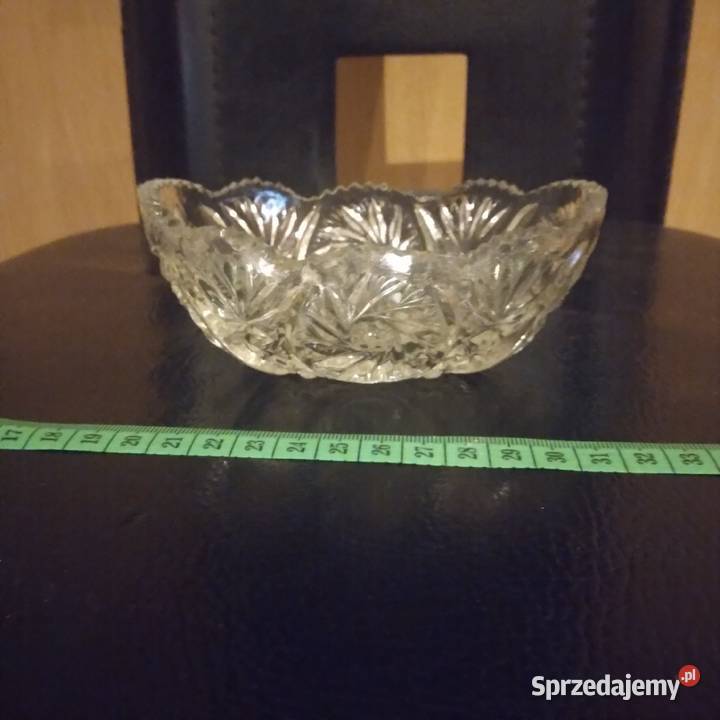 PRL Kryształ Łódeczka Łódka 13x8x6 Bydgoszcz