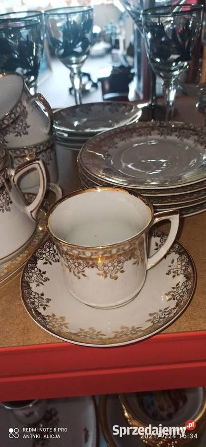 Dzbanek do kawy Mlecznik i cukiernica biało pomorskie Gdańsk