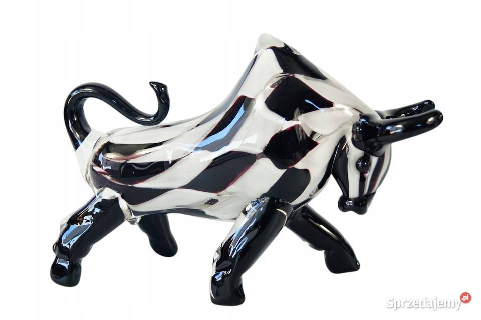 MURANO style BYK Byczek figura hossa Gizałki